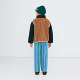 Tiny Cottons - Colour Block sherpa jacket - light brown | Scout & Co