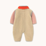 Tiny Cottons - Colour Block sherpa one-piece - vanilla - baby | Scout & Co