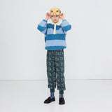 Tiny Cottons - Blue Stripes sherpa collar sweatshirt | Scout & Co