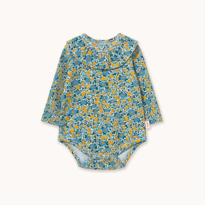 Tiny Cottons - Flower pattern rib body - baby | Scout & Co