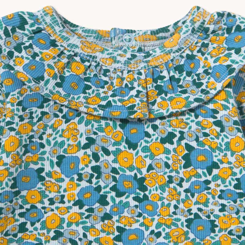 Tiny Cottons - Flower pattern rib body - baby | Scout & Co