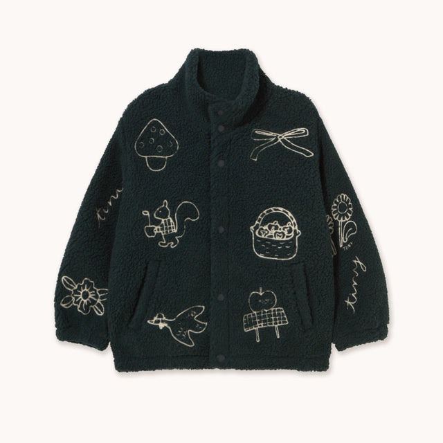 Tiny Cottons - Tiny apples sherpa jacket | Scout & Co