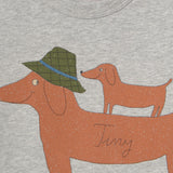 Tiny Cottons - Two Dogs graphic sleeve tee | Scout & Co