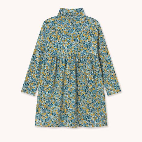 Tiny Cottons - Flower Pattern rib mockneck dress | Scout & Co
