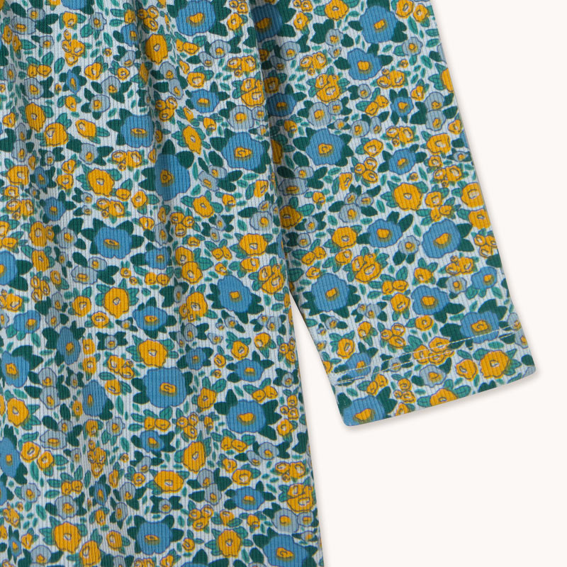 Tiny Cottons - Flower Pattern rib mockneck dress | Scout & Co