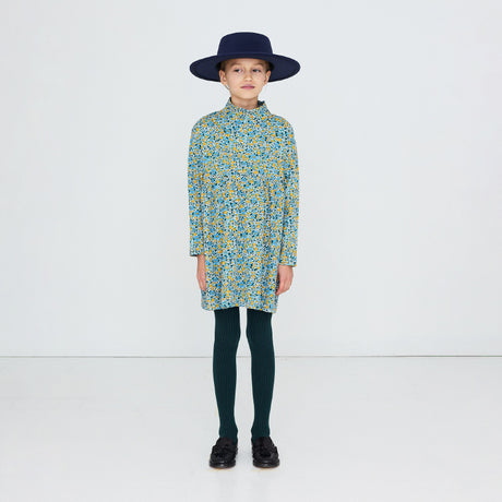 Tiny Cottons - Flower Pattern rib mockneck dress | Scout & Co