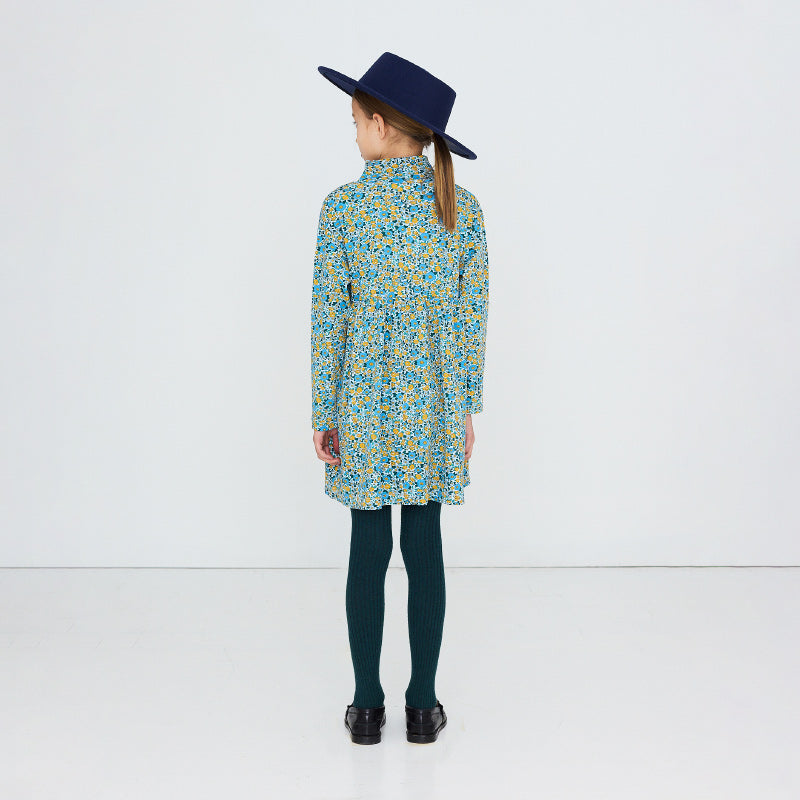 Tiny Cottons - Flower Pattern rib mockneck dress | Scout & Co