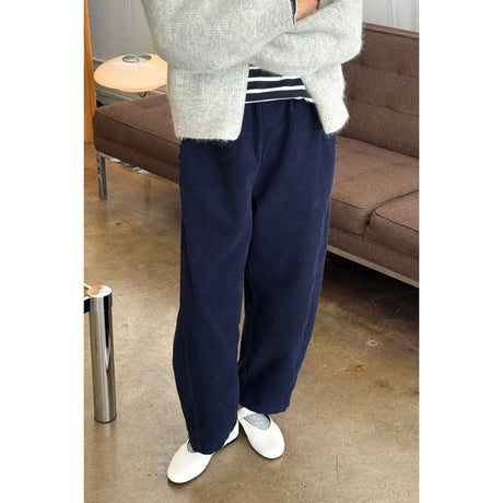 Le Bon Shoppe - Corduroy Arc pants - Navy | Scout & Co