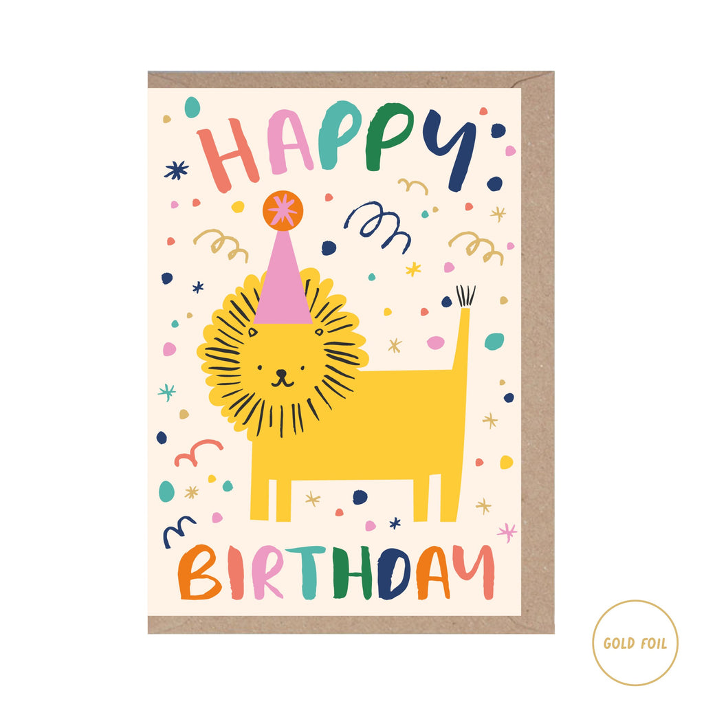 Rumble Cards - Lion Happy Birthday card | Scout & Co