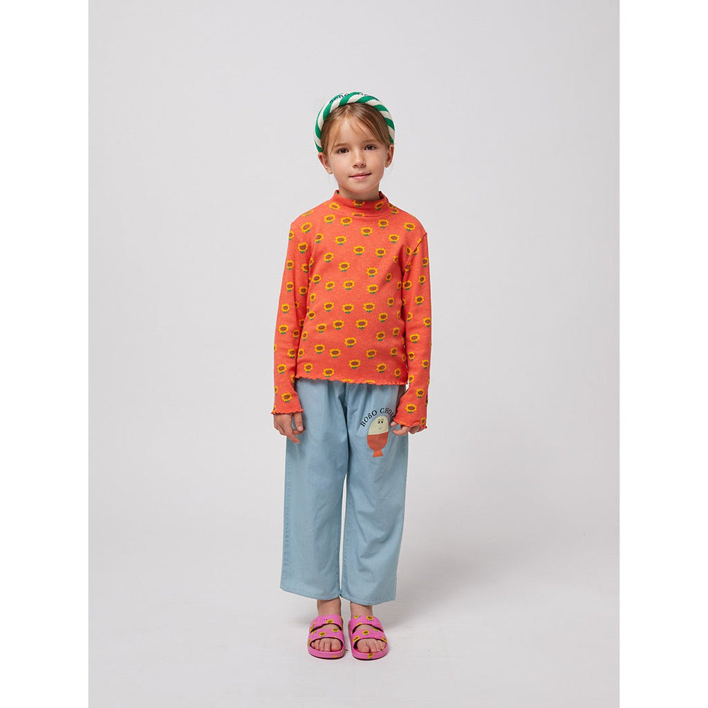 Bobo Choses - Sunflower all-over turtleneck T-shirt | Scout & Co