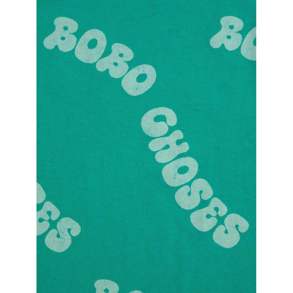 Bobo Choses - Wavy Bobo Choses all-over short-sleeve T-shirt - green | Scout & Co