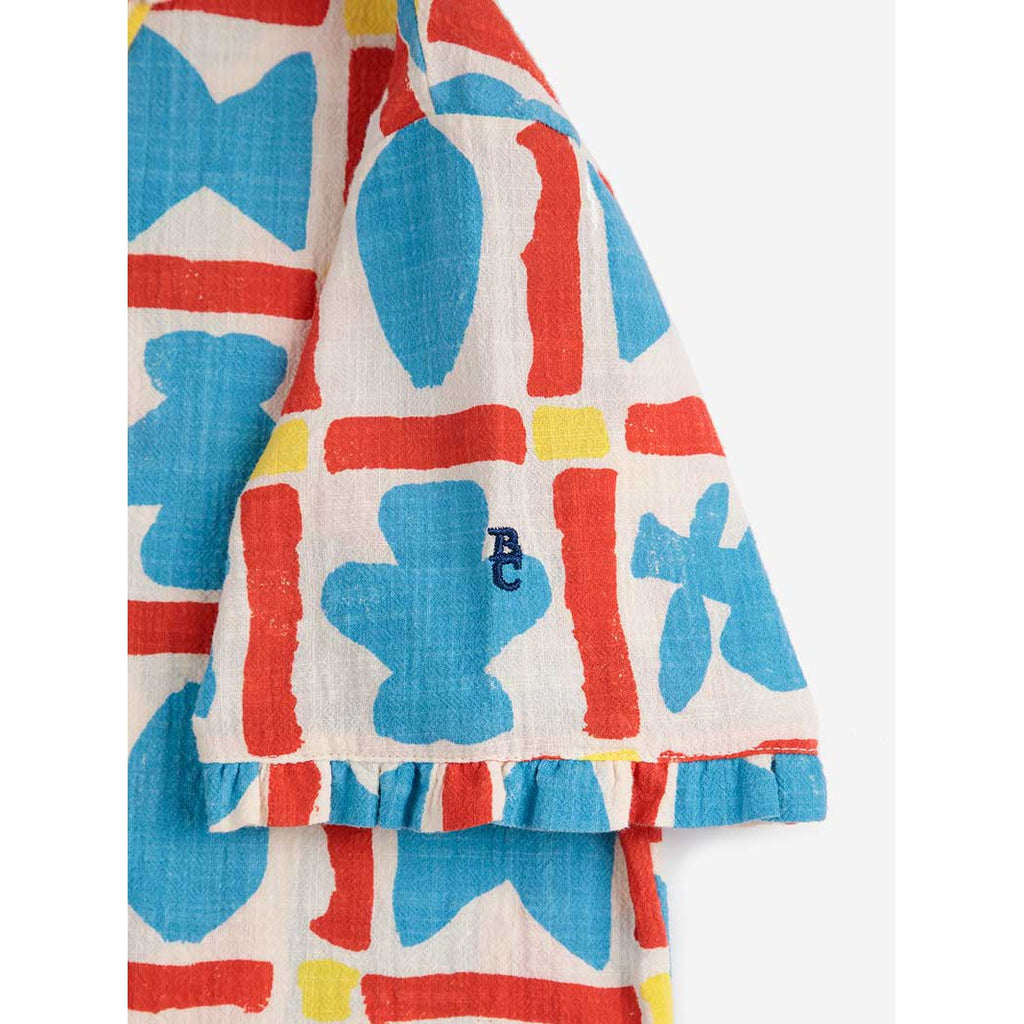 Bobo Choses - Geometric Game all-over woven shirt | Scout & Co