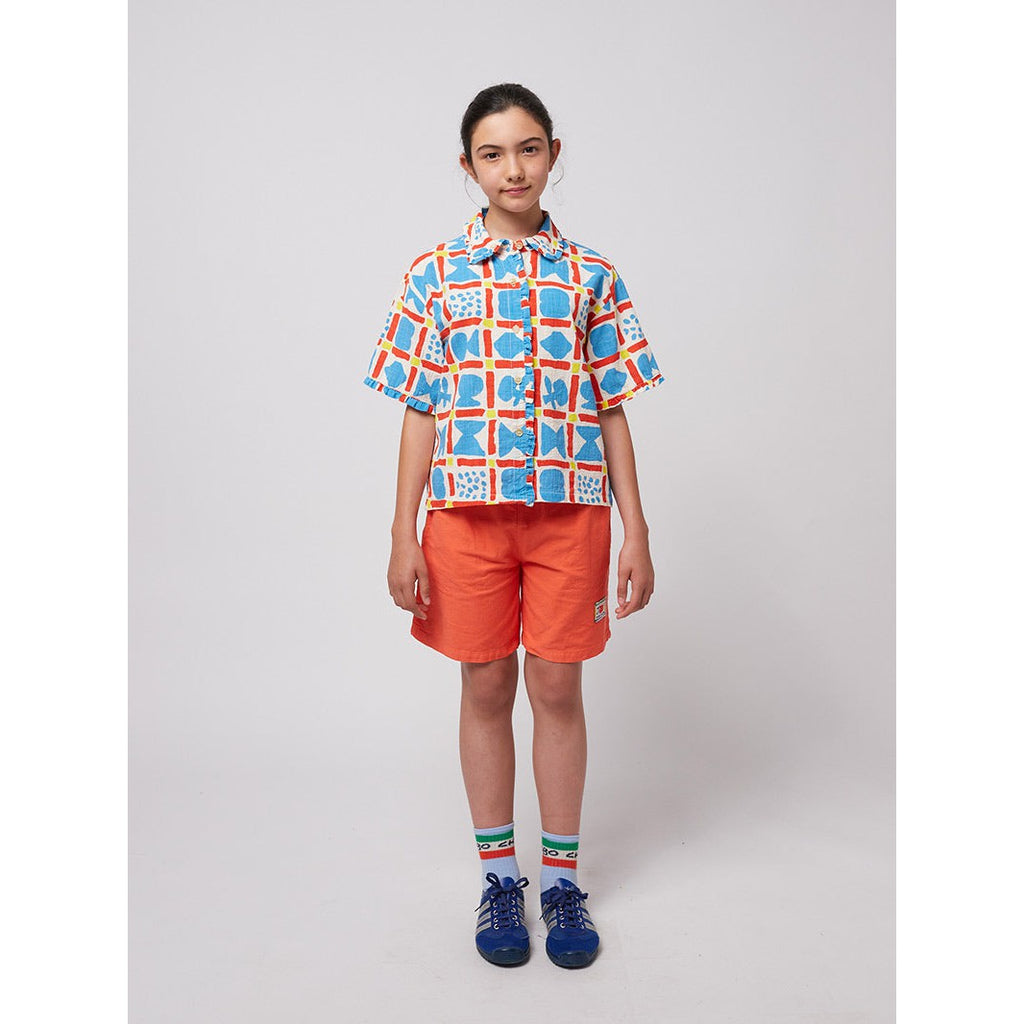 Bobo Choses - Geometric Game all-over woven shirt | Scout & Co