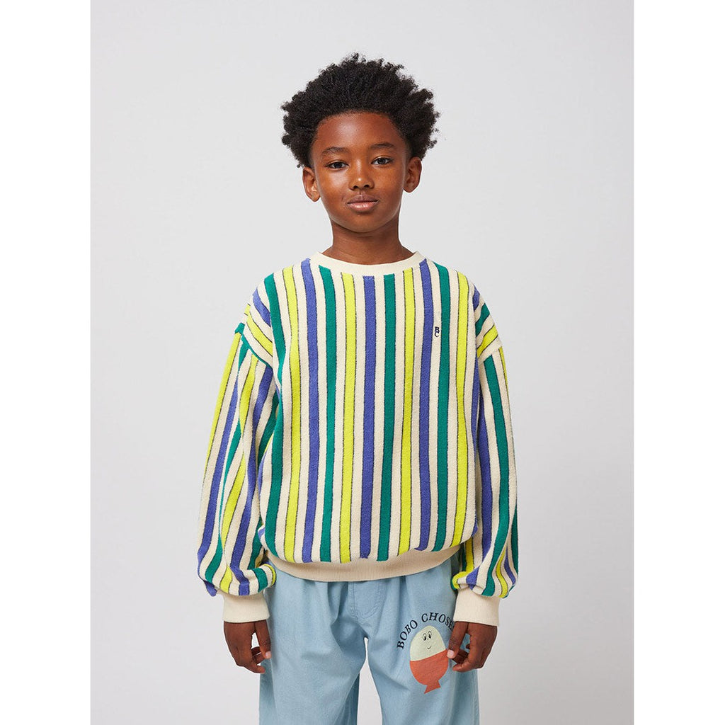 Bobo Choses - Multicolour stripes terry sweatshirt | Scout & Co