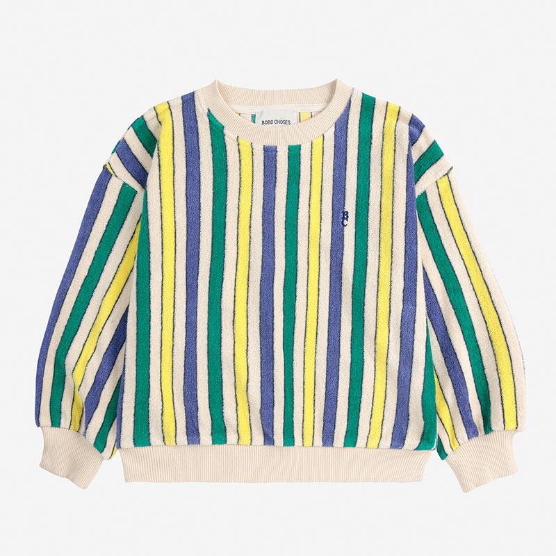 Bobo Choses - Multicolour stripes terry sweatshirt | Scout & Co