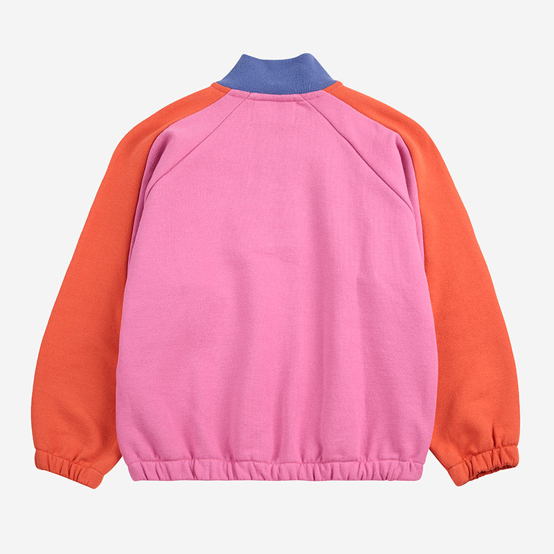 Bobo Choses - Smiling colour-block 1/4 zipped sweatshirt | Scout & Co