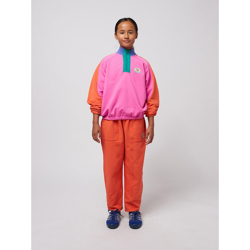 Bobo Choses - Smiling colour-block 1/4 zipped sweatshirt | Scout & Co