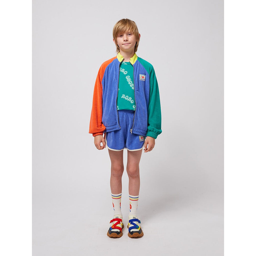 Bobo Choses - Smiling colour-block zipped sweatshirt | Scout & Co