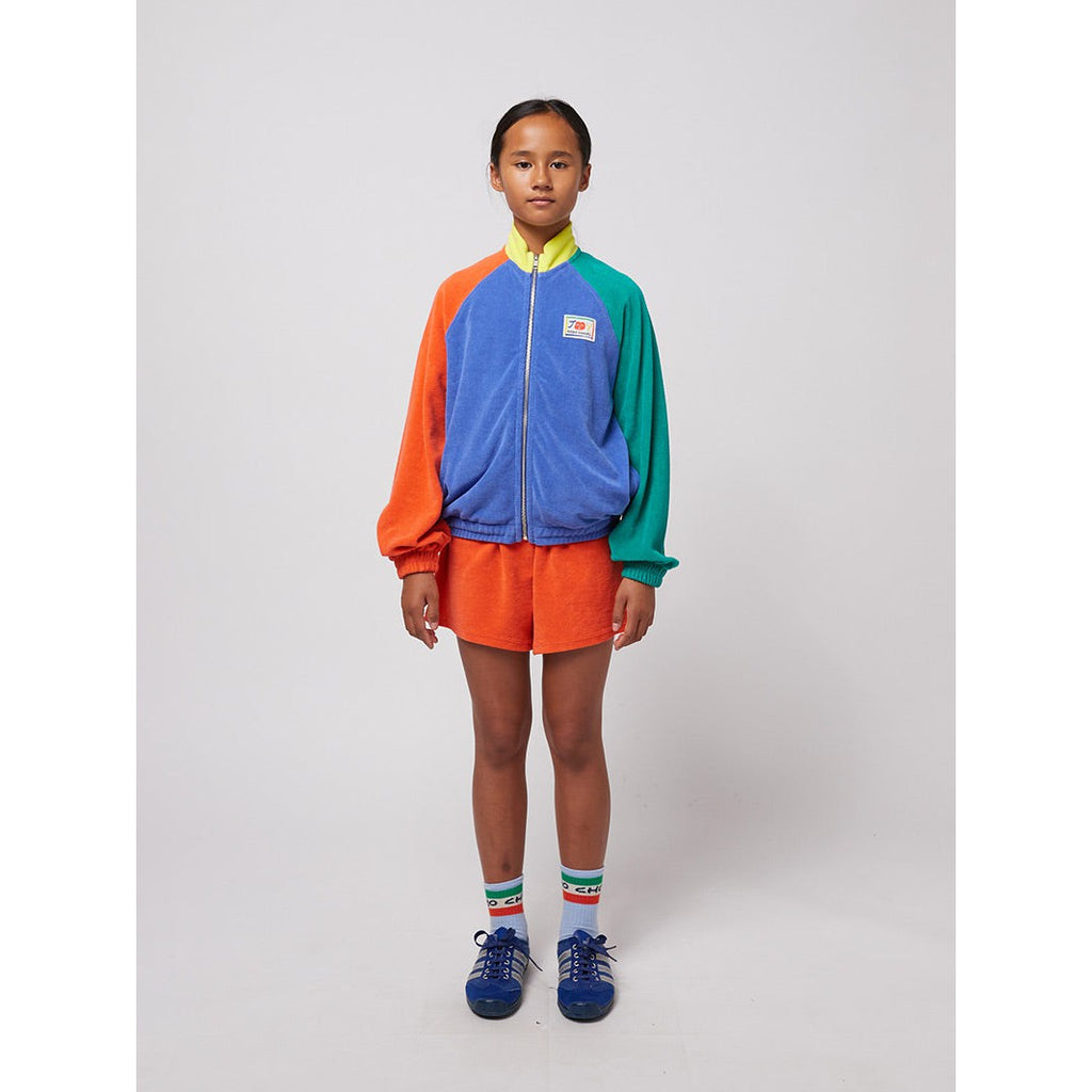 Bobo Choses - Smiling colour-block zipped sweatshirt | Scout & Co