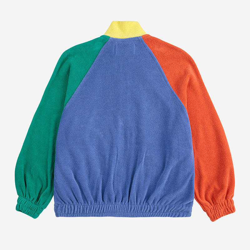 Bobo Choses - Smiling colour-block zipped sweatshirt | Scout & Co