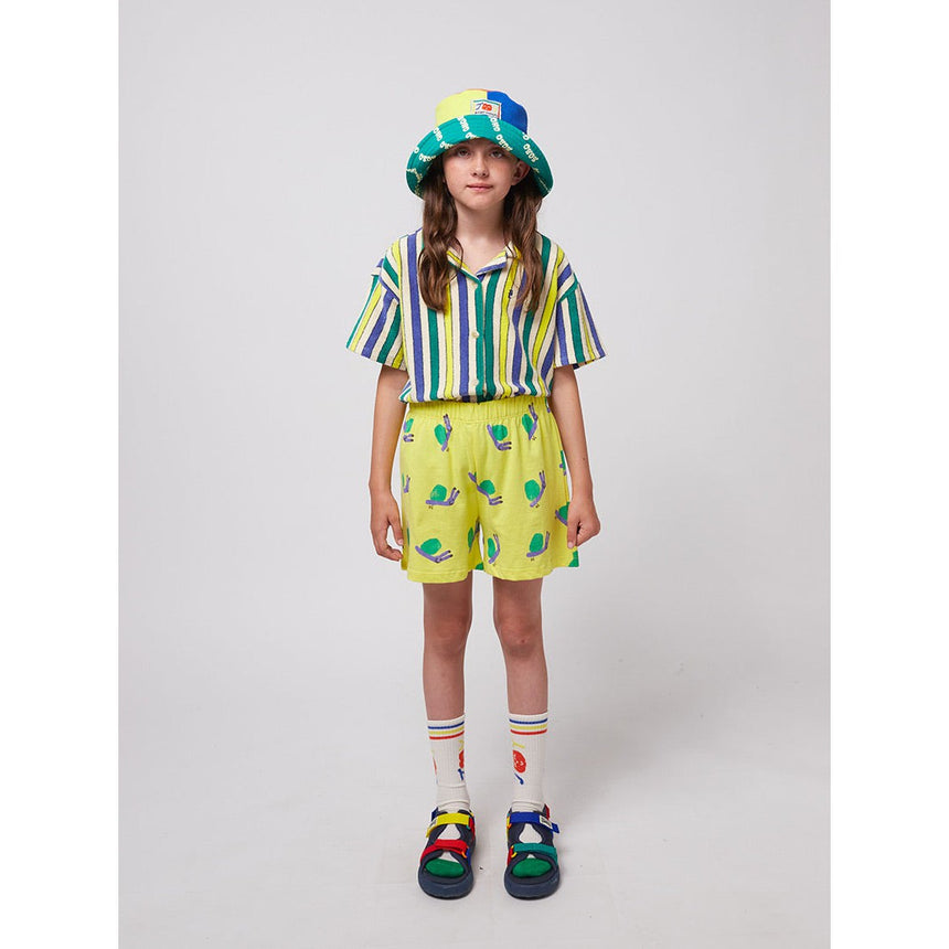 Bobo Choses - Multicolour stripes terry cloth shirt | Scout & Co