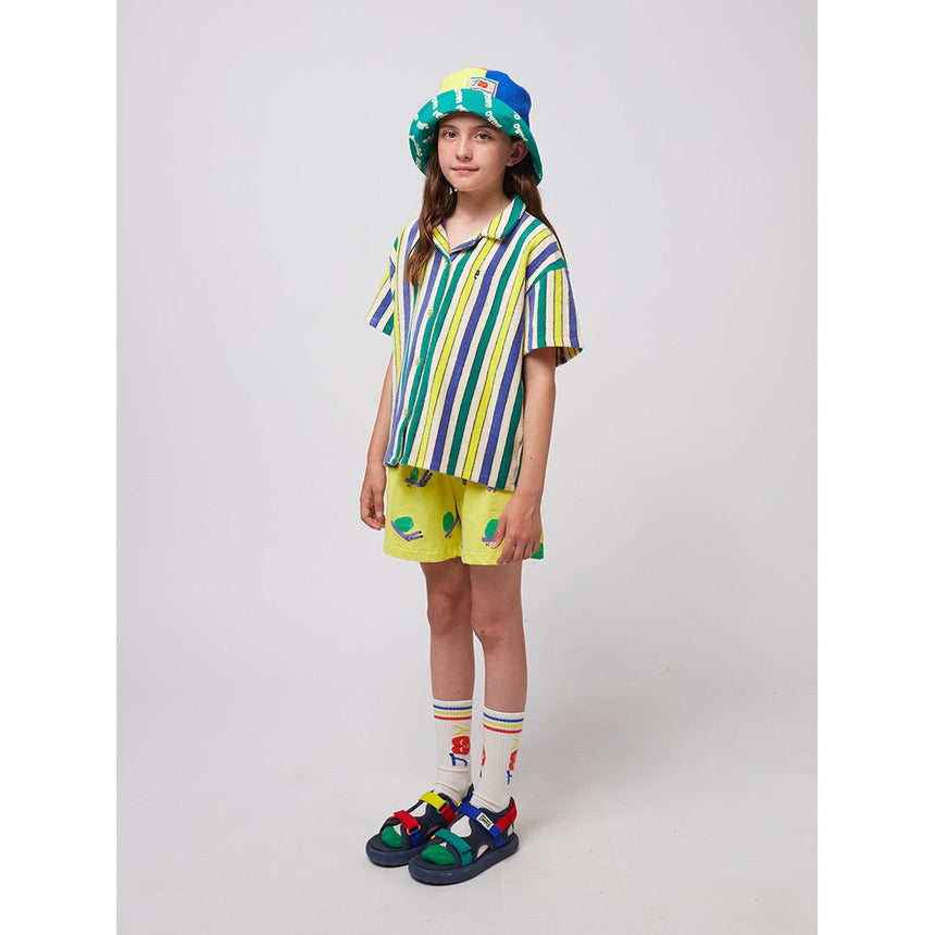 Bobo Choses - Multicolour stripes terry cloth shirt | Scout & Co