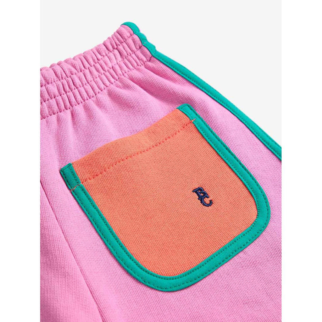 Bobo Choses - Pink colour block shorts | Scout & Co