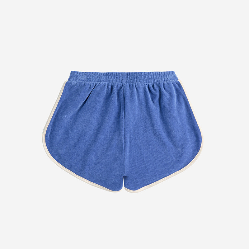 Bobo Choses - Smiling colour block terry shorts - blue | Scout & Co