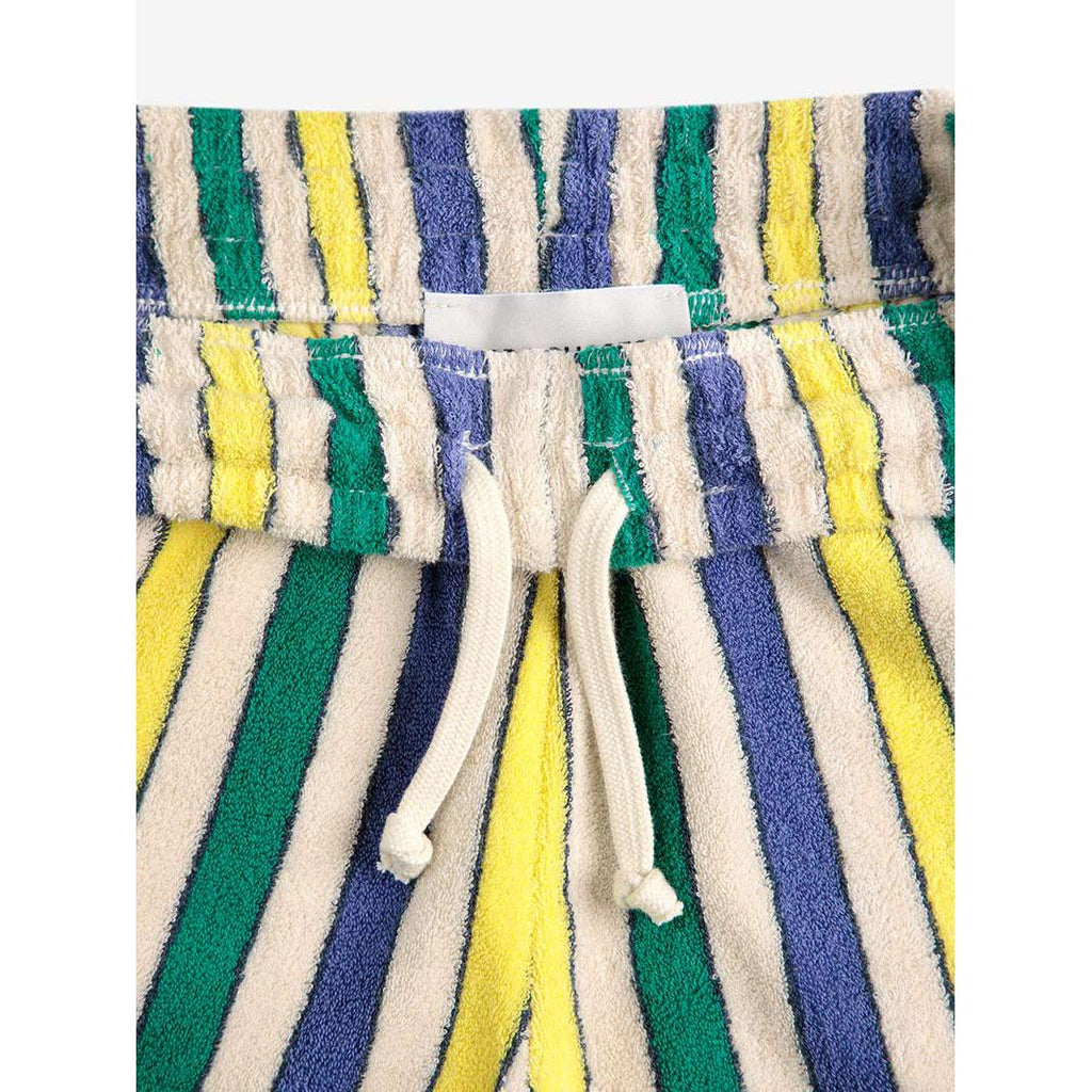 Bobo Choses - Multicolour stripes terry cloth bermuda shorts | Scout & Co