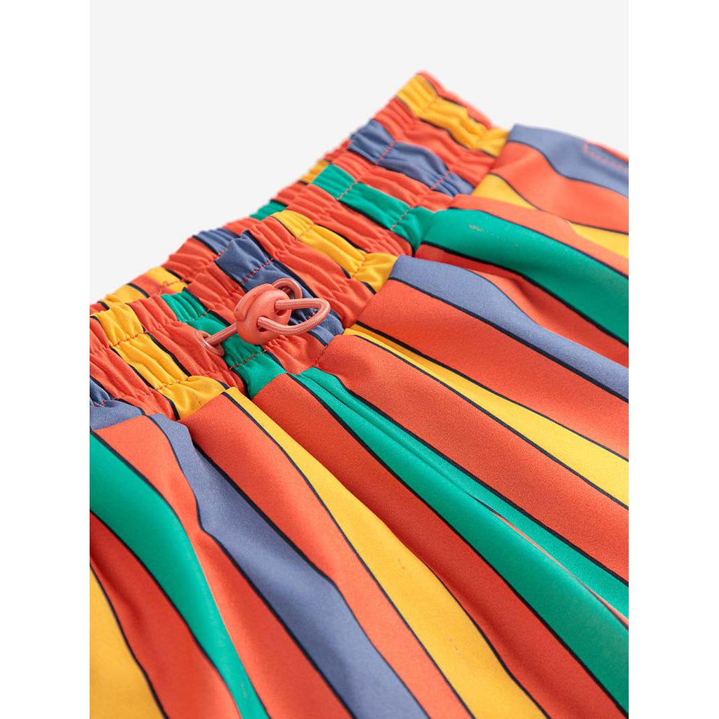 Bobo Choses - Multicolour stripe swim board shorts | Scout & Co