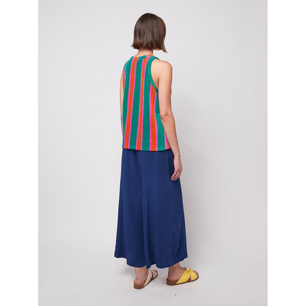 Bobo Choses Woman - Multicolour stripes terry tank top | Scout & Co