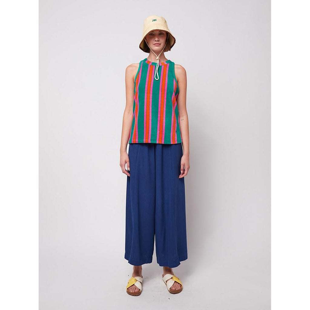 Bobo Choses Woman - Multicolour stripes terry tank top | Scout & Co