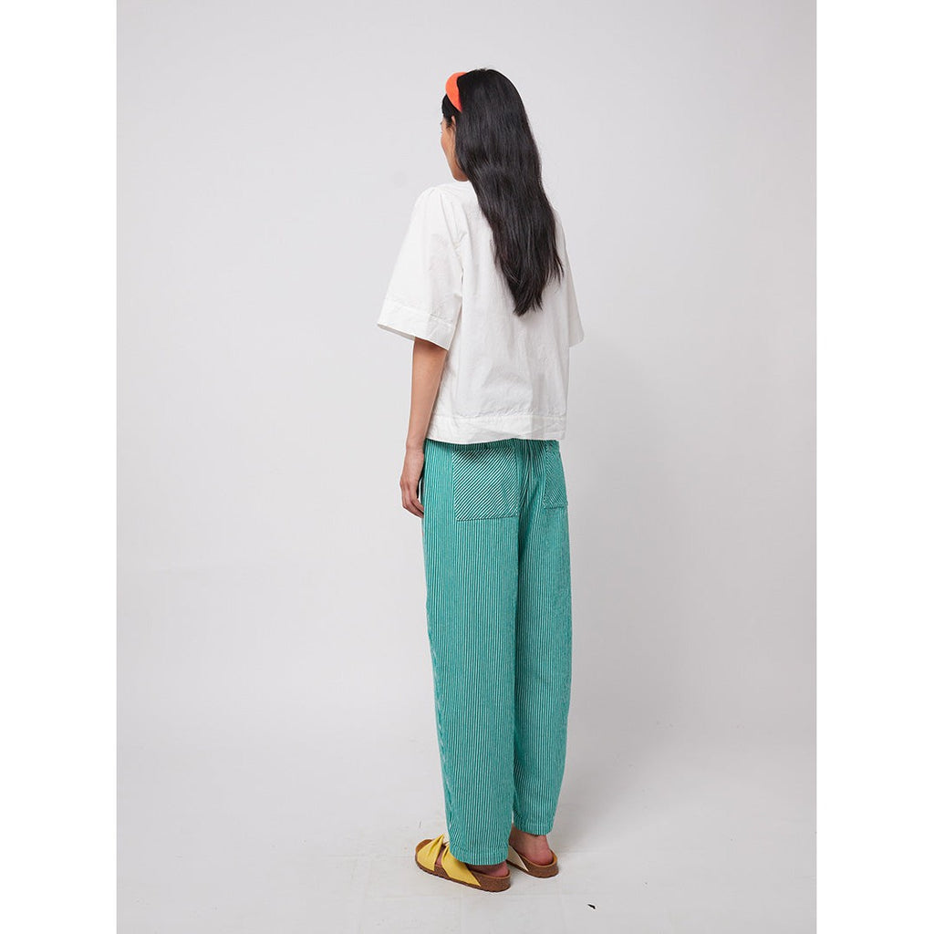 Bobo Choses Woman - Striped twill cocoon pants | Scout & Co