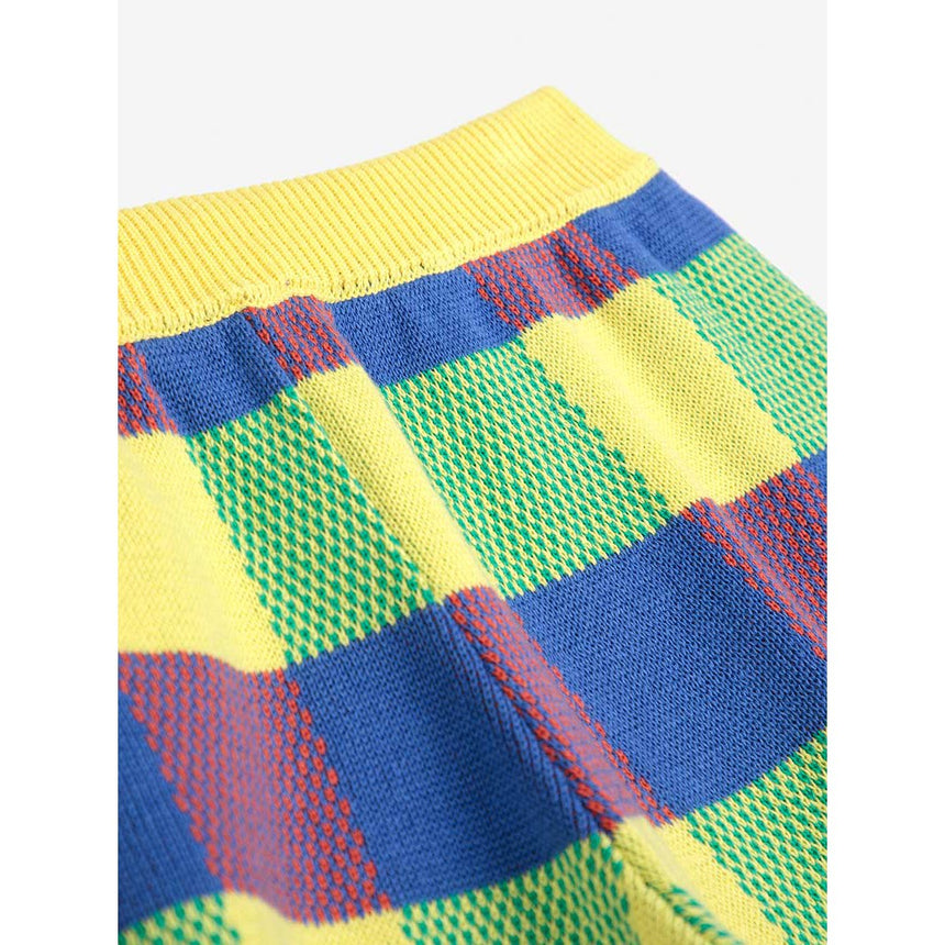 Bobo Choses Woman - Vichy jacquard cotton knitted shorts | Scout & Co