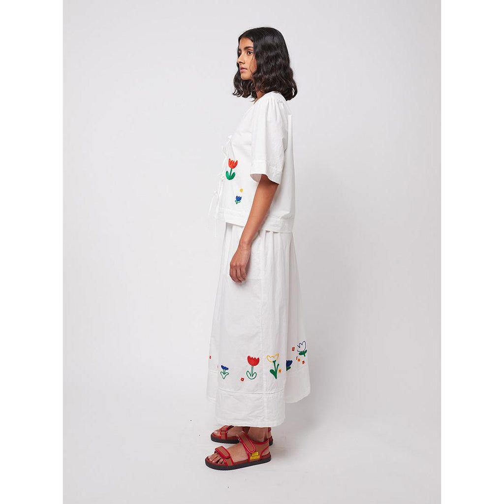 Bobo Choses Woman - Garden embroidery tie blouse | Scout & Co