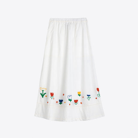 Bobo Choses Woman - Garden embroidery poplin skirt | Scout & Co
