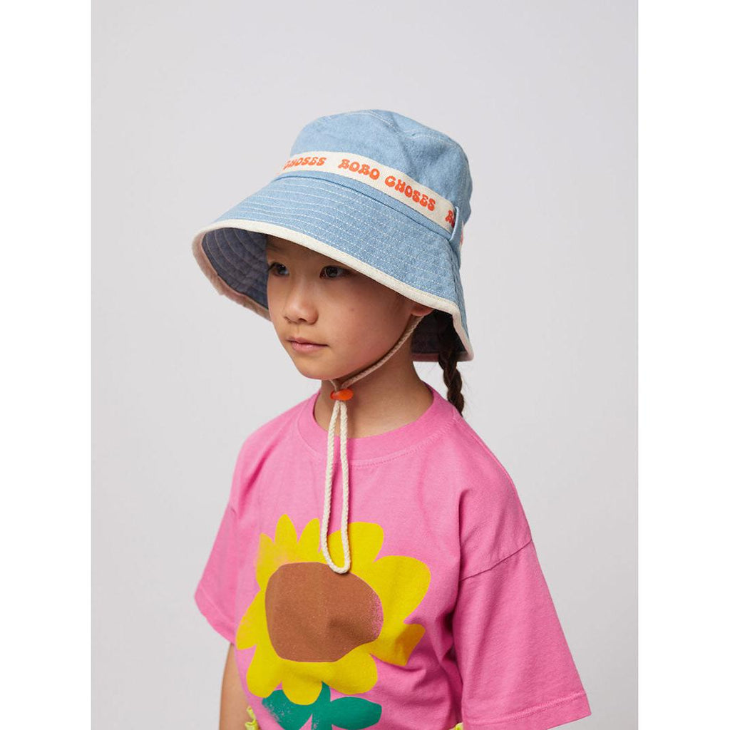 Bobo Choses - Light blue denim bucket hat | Scout & Co