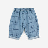 Bobo Choses - Pickles The dog all-over denim pants - baby | Scout & Co