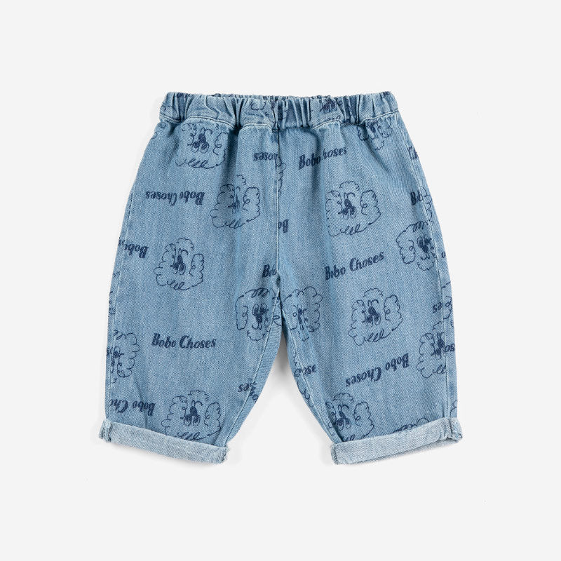 Bobo Choses - Pickles The dog all-over denim pants - baby | Scout & Co