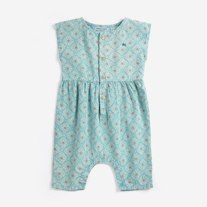 Bobo Choses - Daisy Mosaic all-over woven overall - baby | Scout & Co