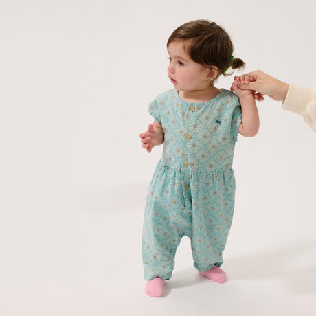 Bobo Choses - Daisy Mosaic all-over woven overall - baby | Scout & Co
