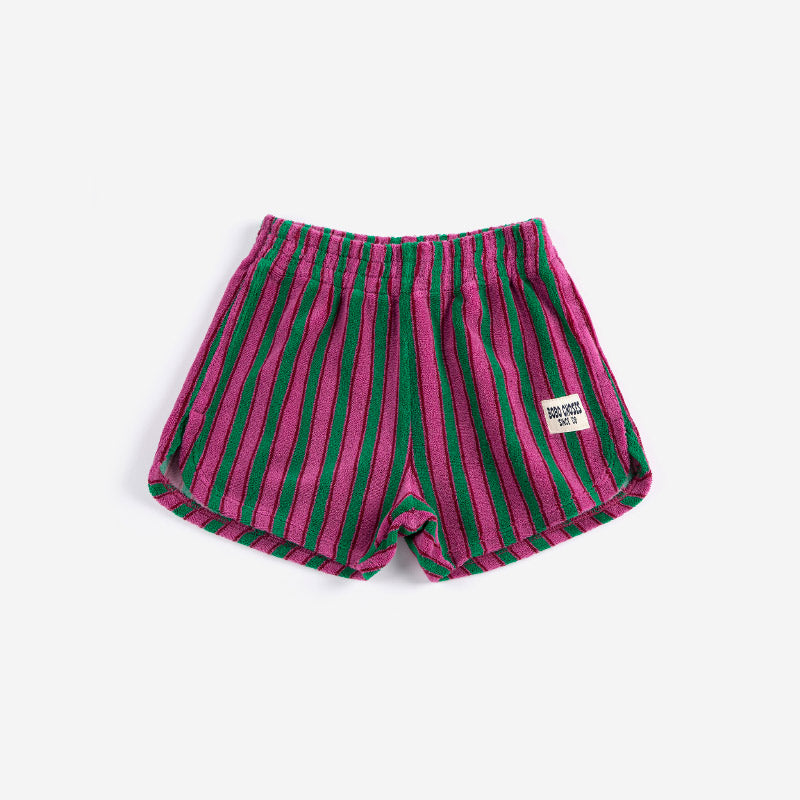Bobo Choses - Striped terry shorts | Scout & Co