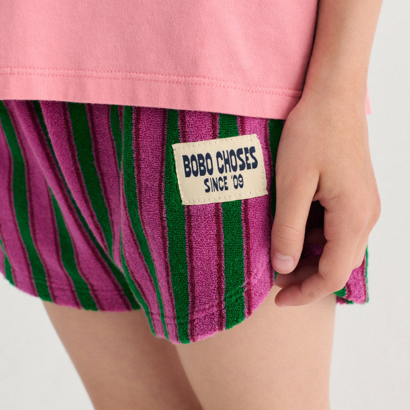 Bobo Choses - Striped terry shorts | Scout & Co