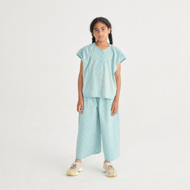 Bobo Choses - Daisy Mosaic all-over woven culotte pants | Scout & Co