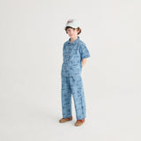 Bobo Choses - Pickles The Dog all-over light denim pants | Scout & Co
