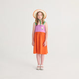 Bobo Choses - Pixel Daisy colour-block woven dress | Scout & Co