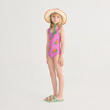 Bobo Choses - Tangerine all-over swimsuit | Scout & Co