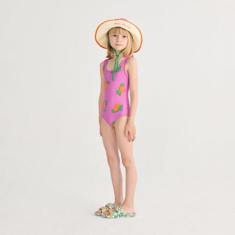 Bobo Choses - Tangerine all-over swimsuit | Scout & Co