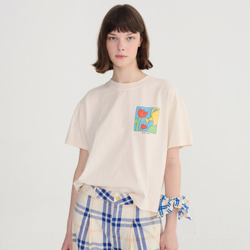 Bobo Choses Woman - Bobo Gardening Time cropped T-shirt | Scout & Co