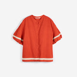Bobo Choses Woman - Contrast trim puff-sleeve shirt | Scout & Co